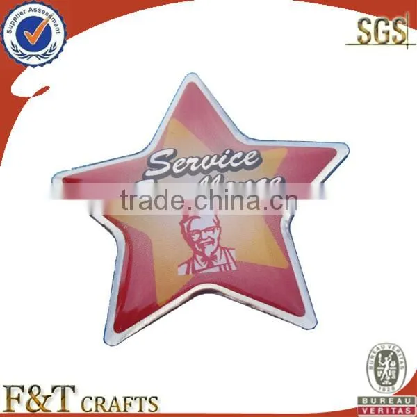 promotional felt print cheap custom badge