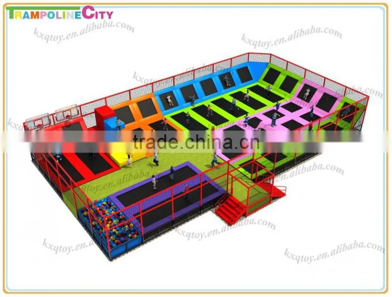 Cheap Indoor and Outdoor Large Size trampoline park/ Professional trampoline park For Sale