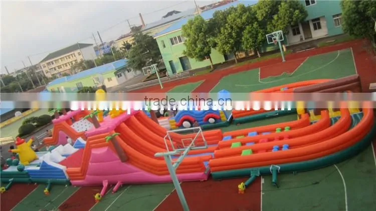 giant newest cheap inflatable obstacle course for sale