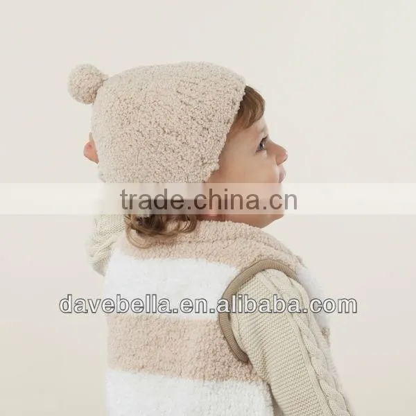 DB33 dave bella autumn winter chenille baby hat infant caps