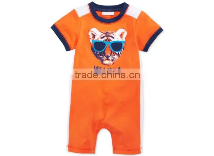 Baby Boys Short Legs Short Sleeve Cute Printing Romper Kids Casual Clothes