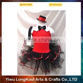 High quality girls party perform designer one piece dress new model magician girl tutu dress