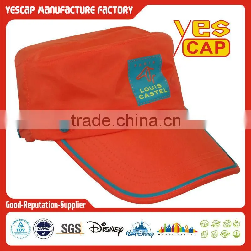 yescap orange cap with velcro strap wholesale