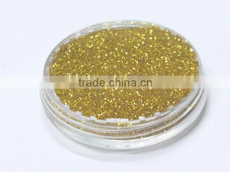 .004" Gold Color Solvent resistance UV resistance glitter powder