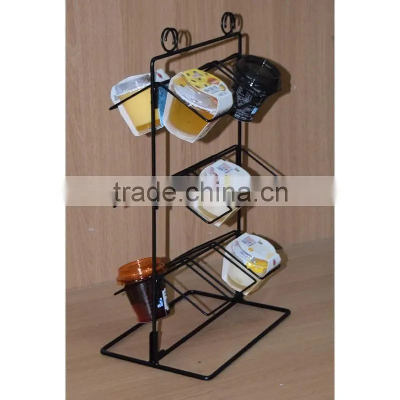 high quality 4 sides rotating plastic cup display stand from China manufacturer
