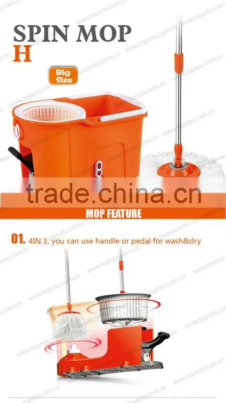Telescopic easy mop hand pressing Spinning mop