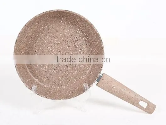 Aluminium forged marble stone coating frying pan