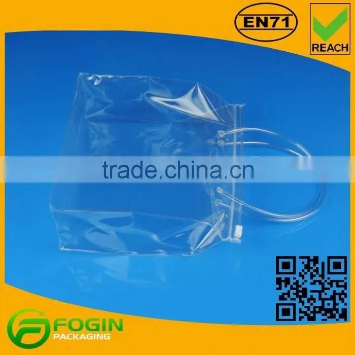 Custom Large Waterproof Cheap Transparent Plastic PVC Beach Bag