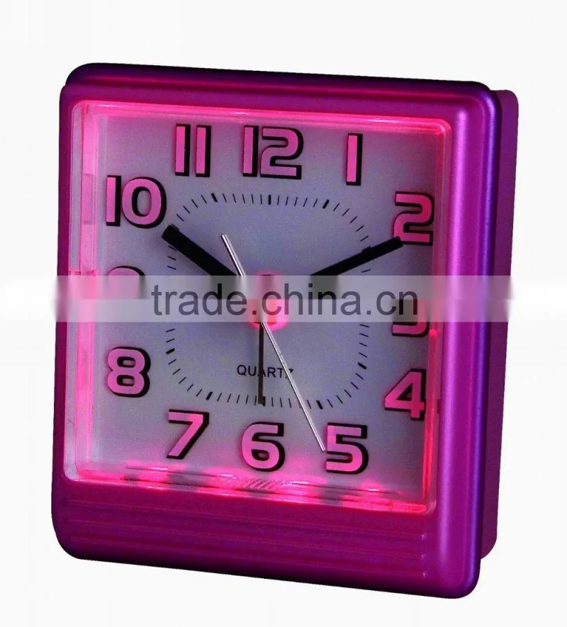 LED touch light Desktop Clock with Snooze alarm clock
