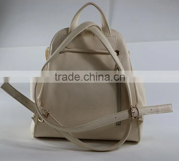 lady girl PU leather custom bag backpack for teen bags made in china