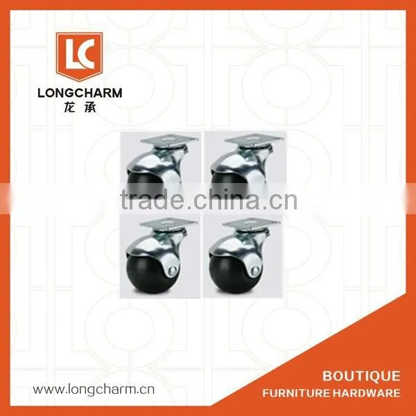 40mm TPR ball bearing caster flat furniture casters chair caster