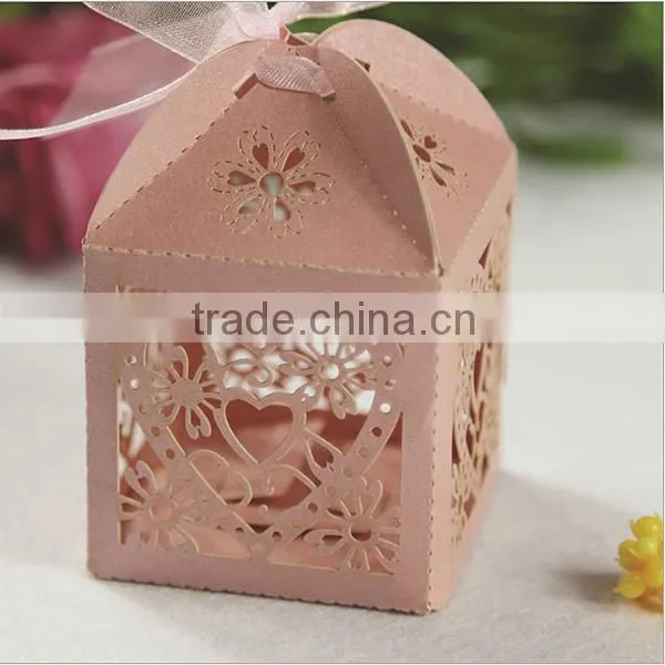 Chinese Papercut Inspired Laser Cut Wedding Favor Candy Box