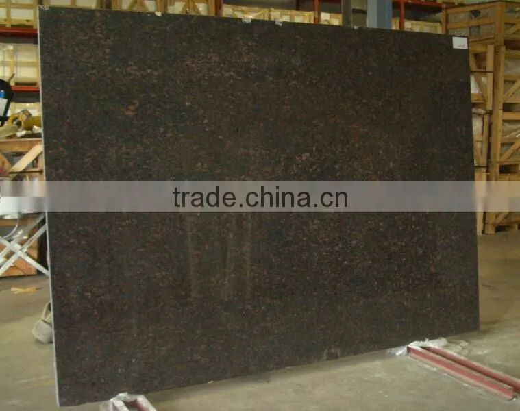 Tan brown granite slab