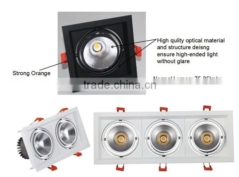 Adjustable ceiling light one head gille light high lumen led downlight 12W