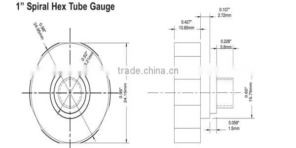 High quality brass back mount miniature fire extinguish manometer