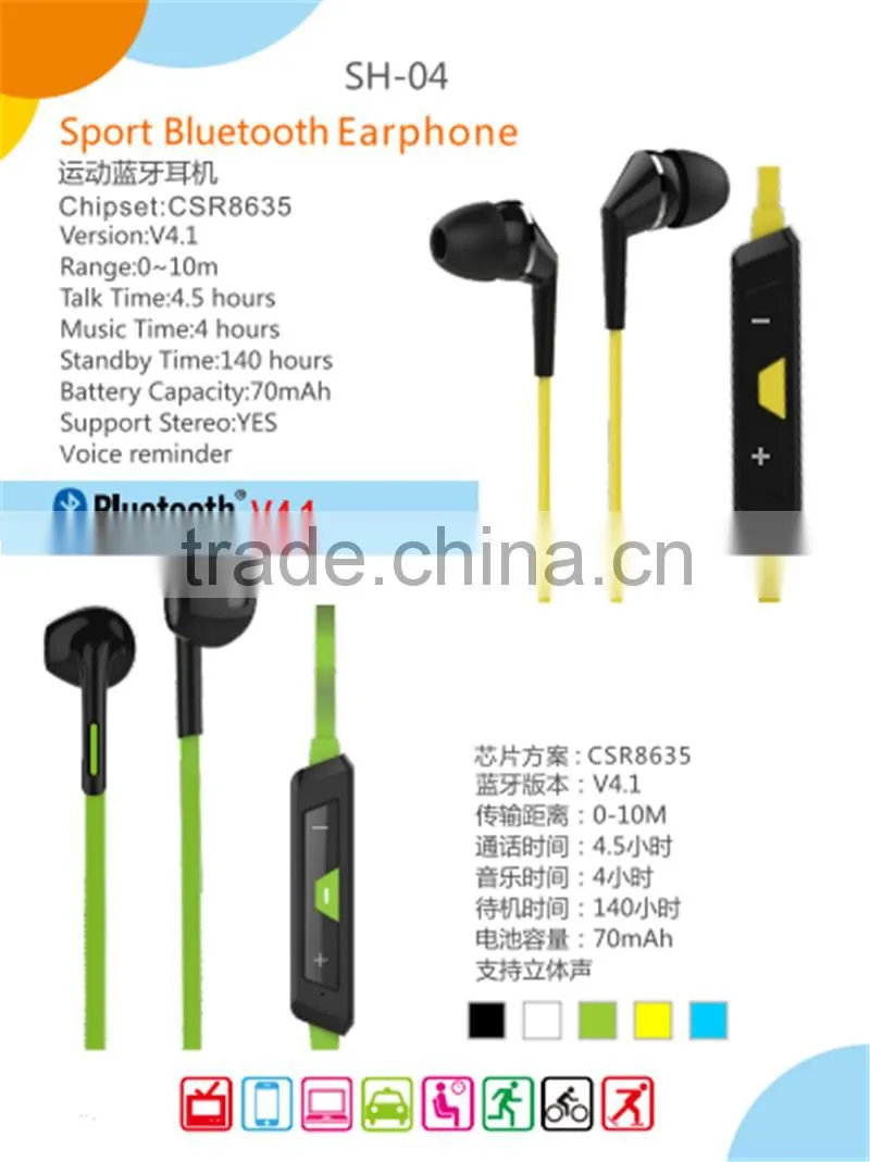 Stereo Sport headset mutimedia in-ear earphone, manufacturer price
