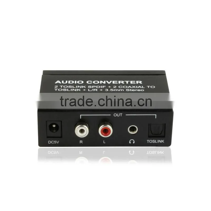 Professional Audio Video 4X2 IR control SPDIF/TOSLINK Digital Otical Audio matrix for conference system