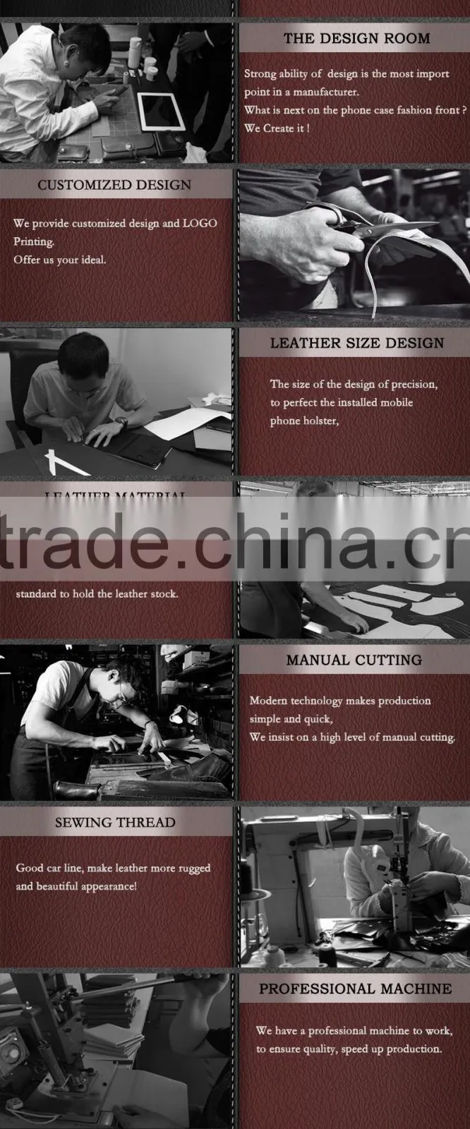 Factory Slim Portable PU leather universal tablet PC Case with Handles