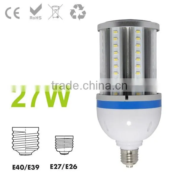 IP64 360 degree smd led light e40,27w corn led bulb e40
