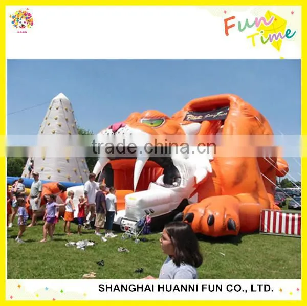 2015 new design Car theme PVC inflatable slide factory