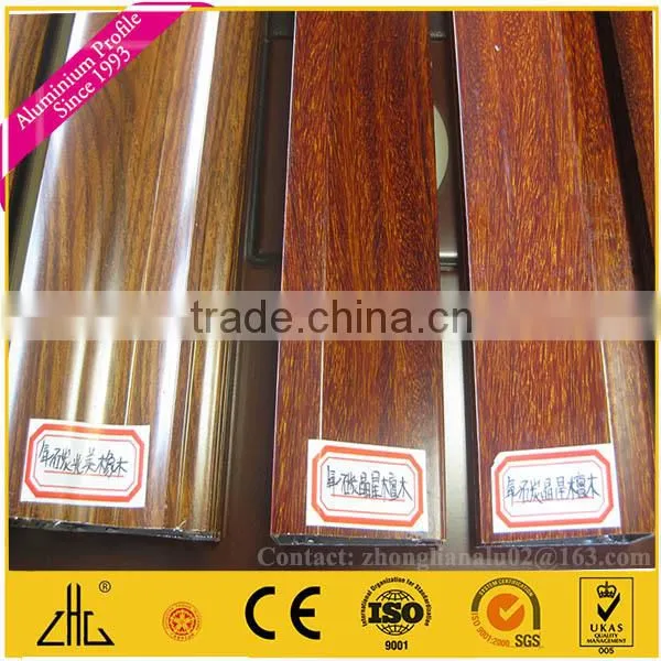 Wow!! white oak coatings aluminium profile,golden oak coating aluminium extrusion,timber aluminium profile price per kg factory