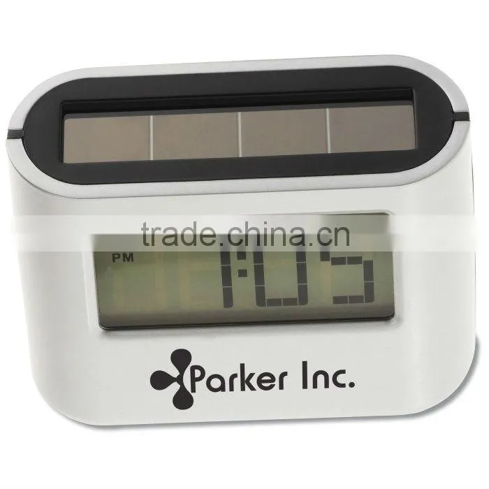 Oval Solar Alarm Clock