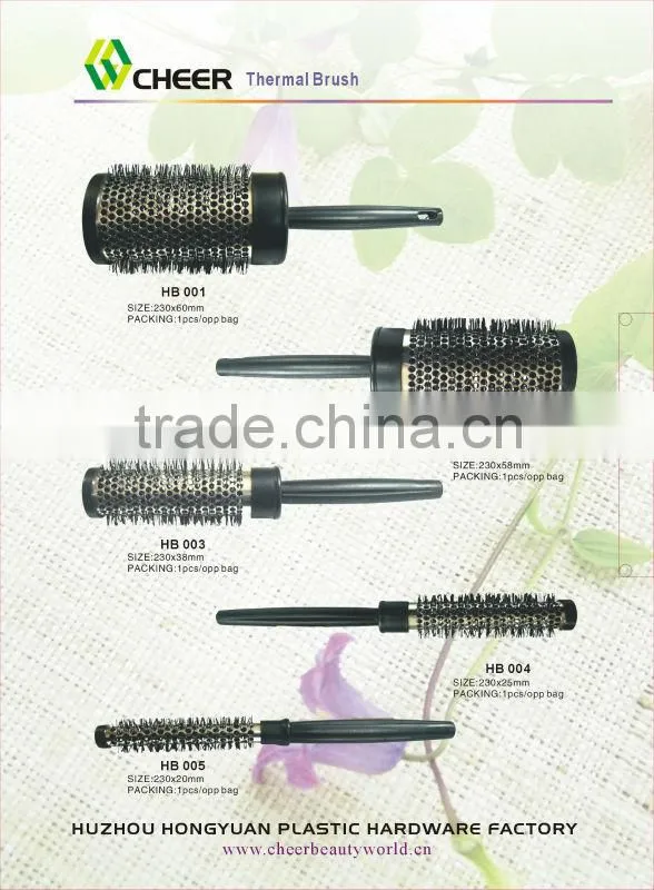 Wooden hair brushes HB027/wooden handle round hair brushes/wooden hair brushes wholesale