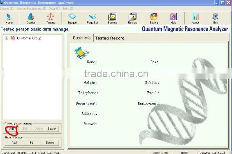 hot quantum resonance magnetic body health analyzer