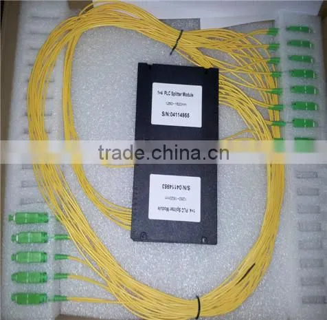 Fiber optic sc/ apc upc box FTTH 1x4 plc splitter,1x4 singlemode fiber optic splitter coupler