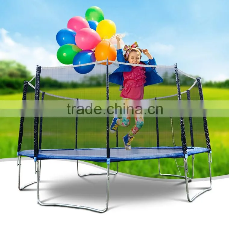Fourstar16FTfitness trampoline park ,large size outdoor playground trampoline bed,bungee trampoline fabric