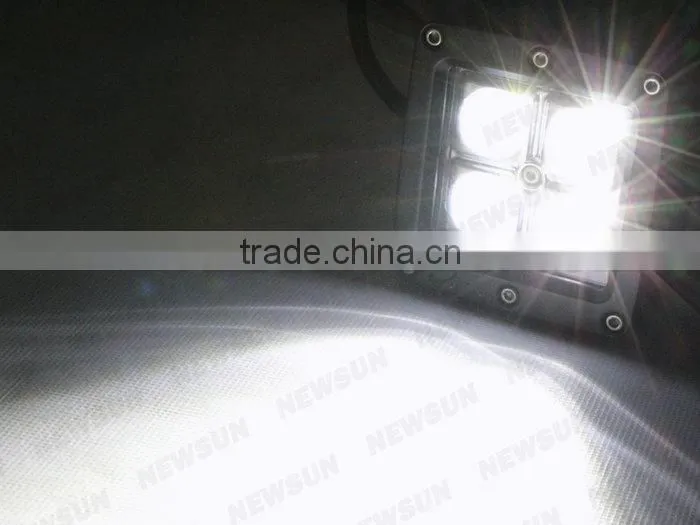 Highly recommended 16W 3" Square LED driving light 9-32v IP67 C REE led car driving light 16w led construction working light