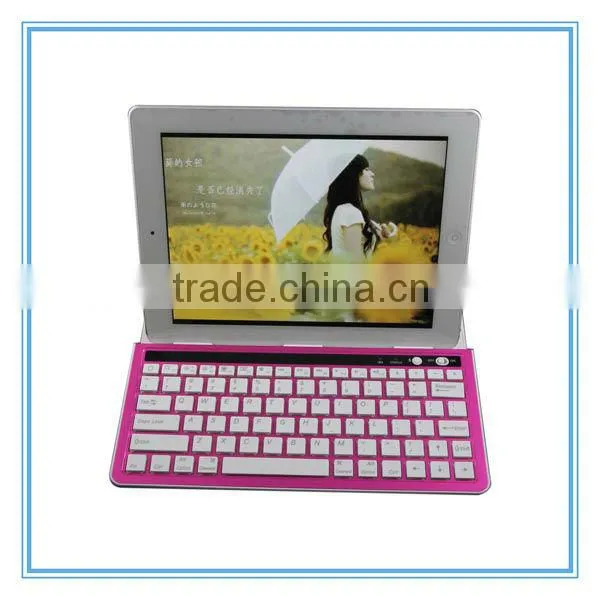 All in one desktop computer aluminum bluetooth keyboard for different size tablet pc