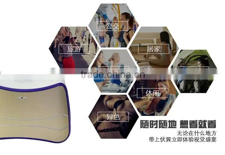 5inch 1280*780 Android 4.4 Quad core all in one VR 3D Glasses headset
