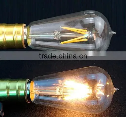 E26 E27 4W Edison Led Bulb ST58 110V 220V Led Filament Teardrop Lamp