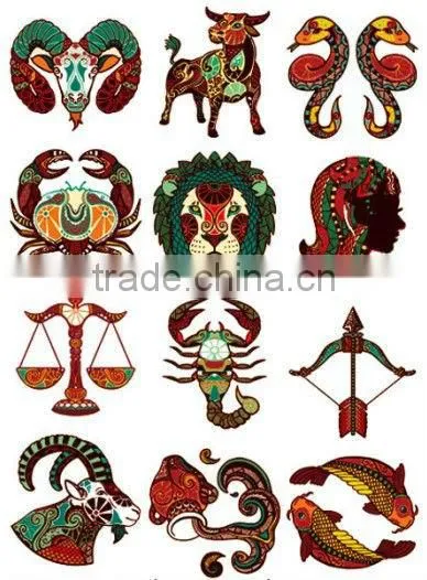 constellation shape body tatoo stickers