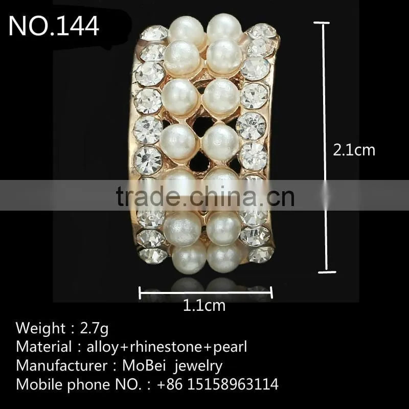 Pearl material Korean hair accessories diy accessories diamond buckle torus faceplate diy alloy accessories wholesale-3