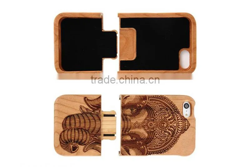 Wood phone cases with the laser for iphone5/5s