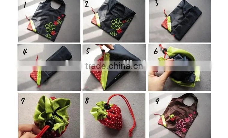 eco-friendly recycled folding shopping grocery bag for supermarket