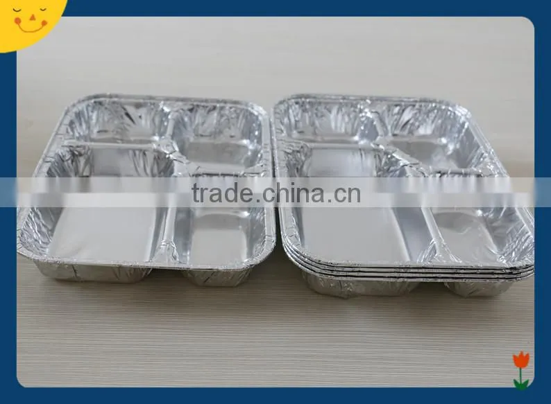 Aluminum foil food storage containers