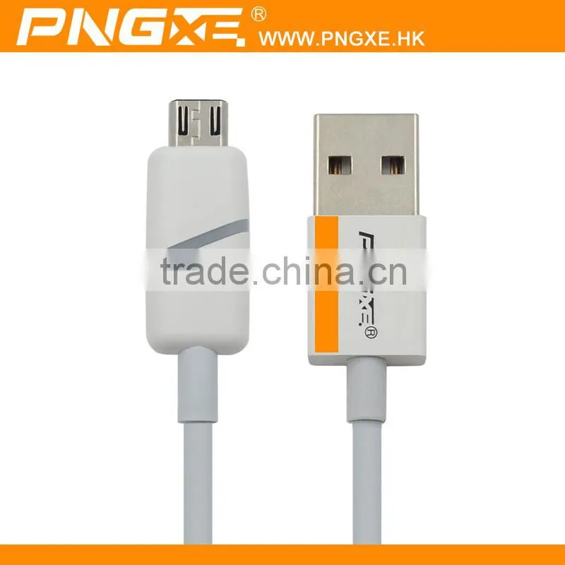PNGXE high quality novel design colorful led micro usb cable for iphone6 usb charger cable