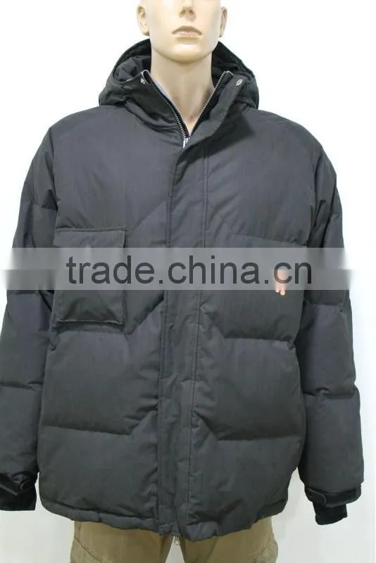 Men High Quality Long Sleeve Black Winter Jacket