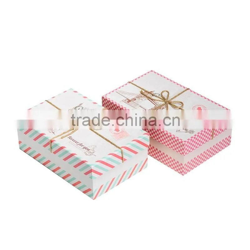 Special popular for the paper gift box with rope