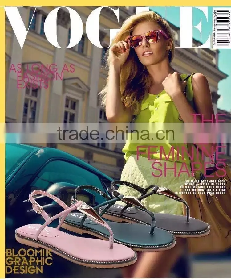 2016 Fashion Flat Sandals Designs For Women Sandal Shoe