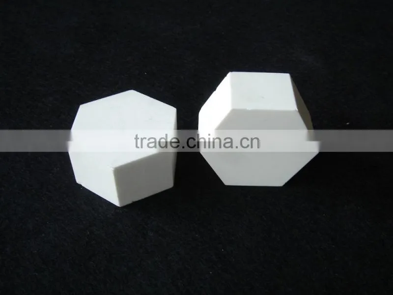 20*20*5mm High alumina ceramic tiles, wear resistant ceramic dimple tile