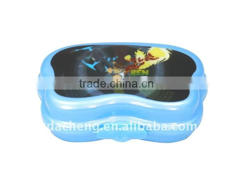 Food Grade Korea Lunch Box, Cheap 3D Lenticular Printing Hot Lunch Box