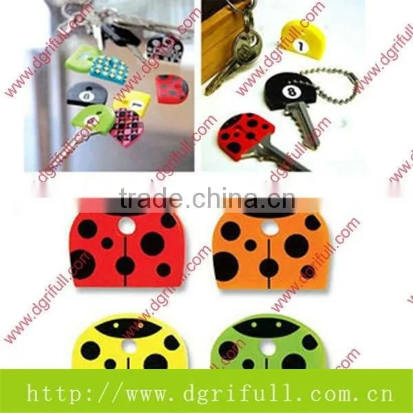 Can customized Lovely Ladybug silicone key strap