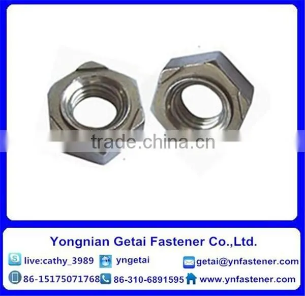 hot dip galvanizing hexagon weld nuts