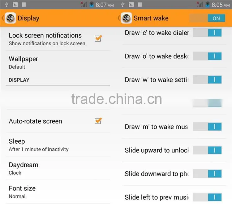4.5inch smart phone android 4.4 mtk6572 dual core android phone