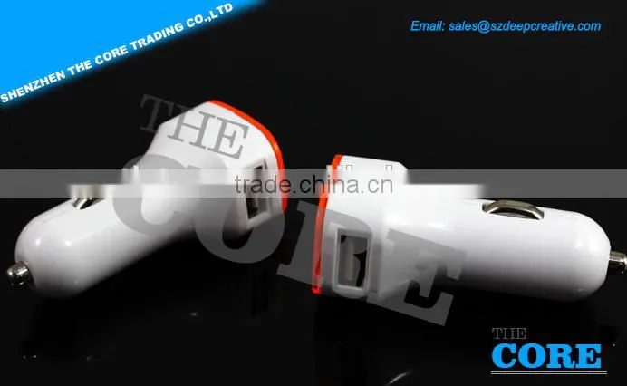 A2 2 USB port car charger,2 ports car charger,car usb charger