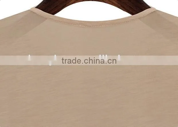 OEM Fashion 2015 Cheap Women Tshirts Custom Printing Short Sleeves Round Neck Summer Casual Tshirt Women Cotton Tshirt